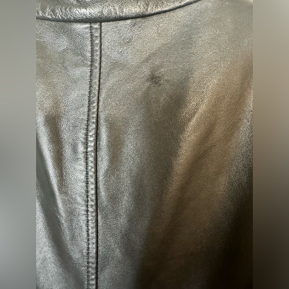 FINITY STUDIO Black Soft Leather Jacket Moto Motorcycle Classic Closet Staple - Picture 8 of 10